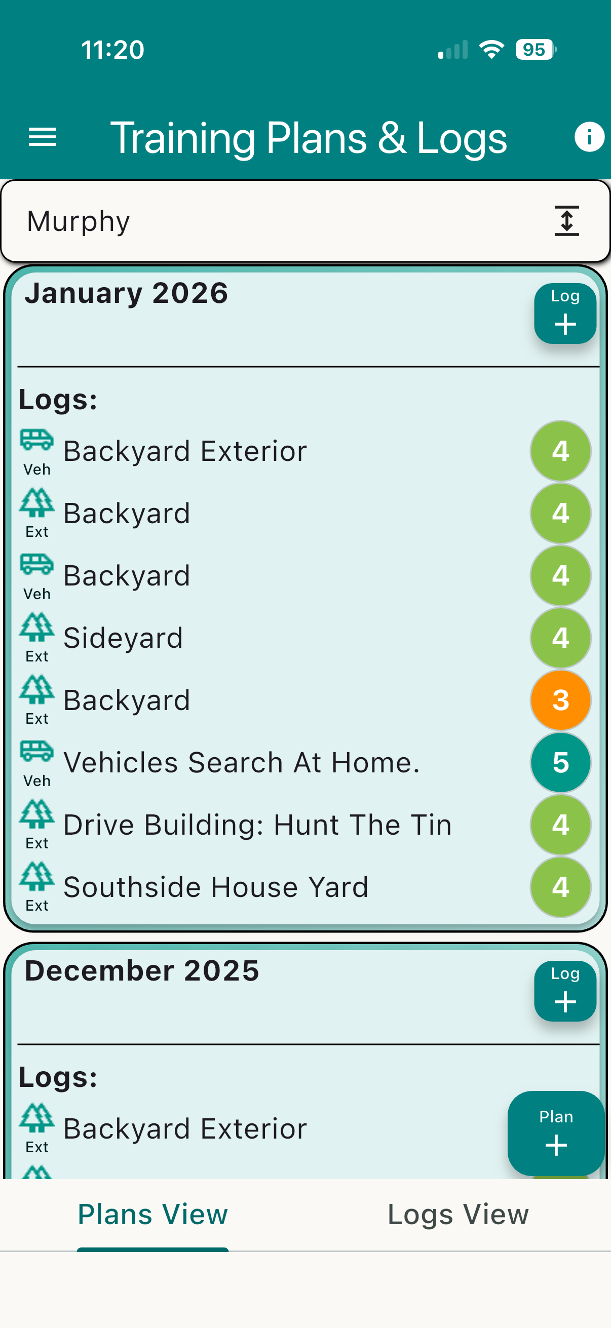 Canine Logbook screenshot 1