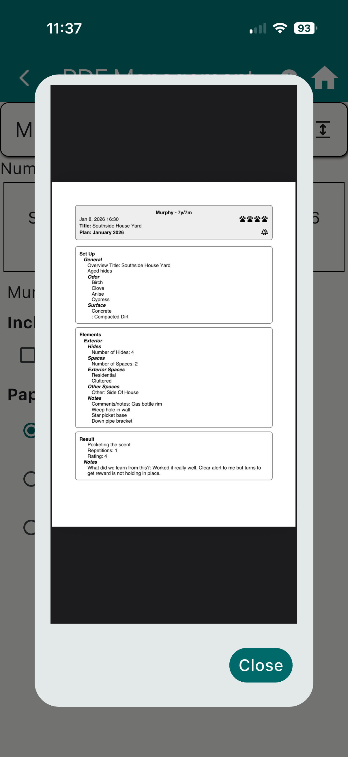 Canine Logbook screenshot 3